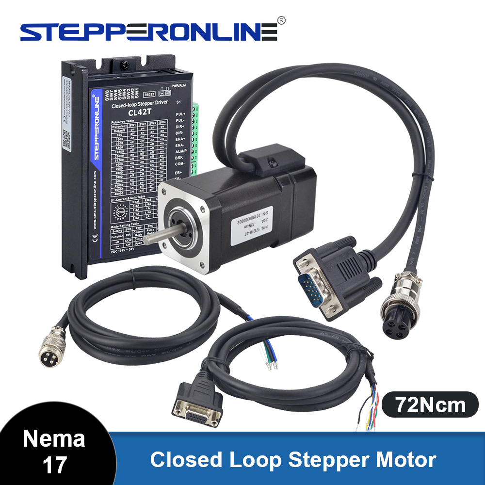 Closed Loop Stepper Motor Nema 17 - STEPPERONLINE TP-serie Nema 17 stappenmotorset met